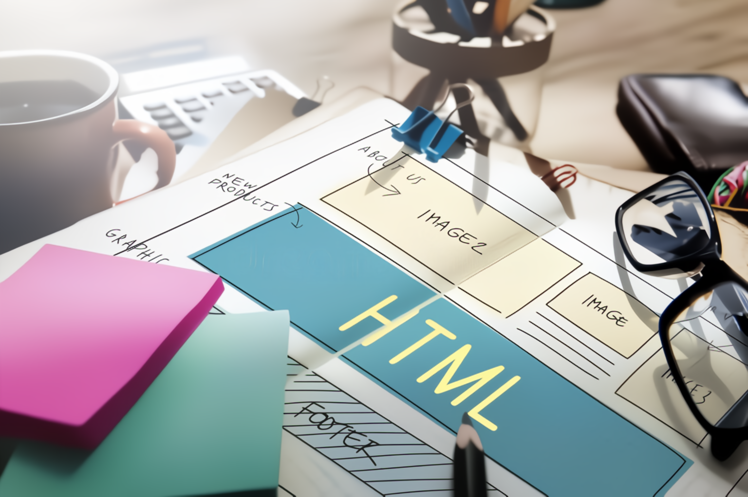 إنشاء أول صفحة ويب بـ HTML في أقل من 5 دقائق - مشكاه
